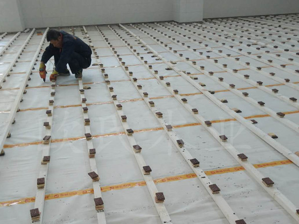 山东德州临邑首要中学体育馆木地板项目案例